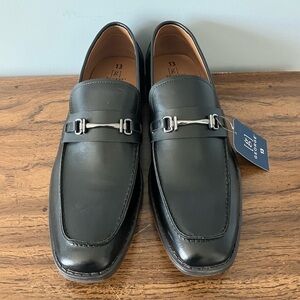 NEW George Black Loafer Oxford Memory Foam Footbed Dress Shoes Size 13